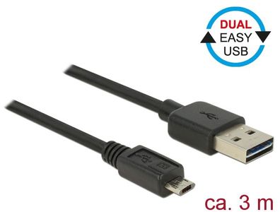 Delock Kabel EASY-USB 2.0 Typ-A Stecker > EASY-USB 2.0 Typ M