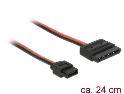 Delock Kabel Power SATA 15 Pin Stecker Slim 20 cm
