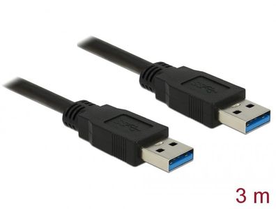 Delock Kabel USB 3.0 A Stecker > USB 3.0 A Stecker 3,0 m