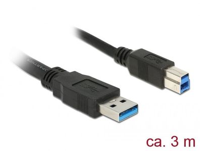 Delock Kabel USB 3.0 A Stecker > USB 3.0 B Stecker 3,0 m