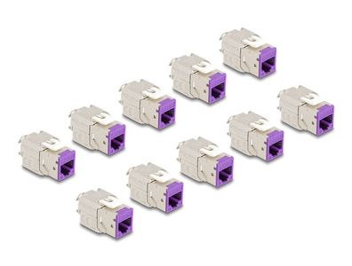 Delock Keystone Modul RJ45 Buchse zu LSA Cat.6A w