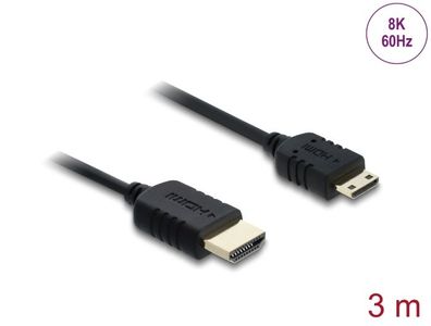 Delock Koaxiales High Speed HDMI Kabel HDMI Stecker zu Mini HDMI Stecker 8K 60 H