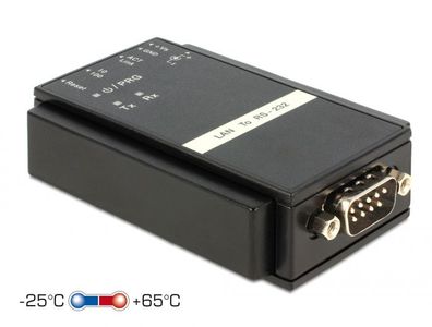Delock Konverter Ethernet LAN > RS232 Sub-D 9 Pin