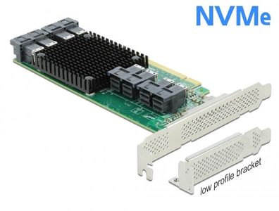 Delock PCI Express x16 Karte zu 8 x intern SFF-8643 NVMe