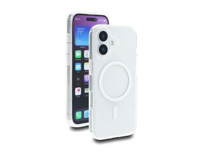 Delock Schutzhülle für iPhone 17 kompatibel mit MagSafe transparent-weiß