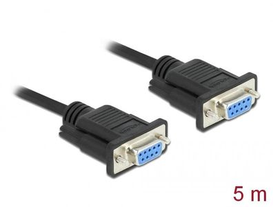 Delock Seriell Kabel RS-232 D-Sub 9 Buchse zu Buchse Nullmodem