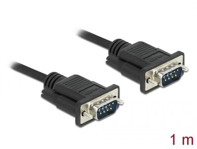 Delock Seriell Kabel RS-232 Sub-D9 Stecker zu Buchse mit 1 m