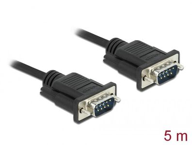 Delock Seriell Kabel RS-232 Sub-D9 Stecker zu Stecker mit 5 m