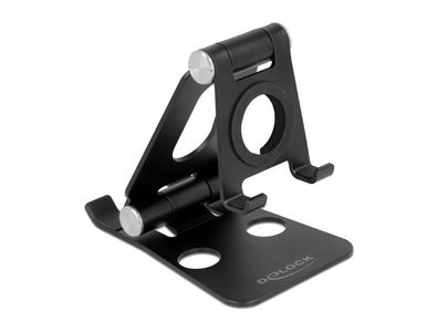 Delock Smartphone und Smartwatch Standhalterung verstellbar schwarz