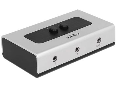 Delock Switch 2-port Klinke 3,5mm manuell bidirektional