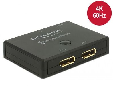 Delock Switch Displayport 2 - 1 bidirektional 4k 60 Hz