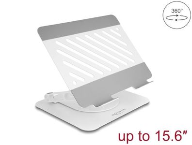 Delock Tablet und Notebook Standhalterung verstellbar Aluminium - 360° drehbar