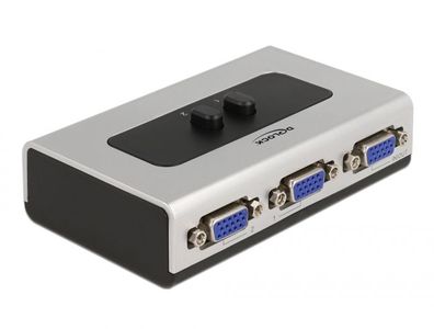 Delock Umschalter VGA 2 Port manuell bidirektional