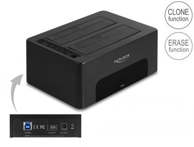 Delock USB Dual Dockingstation für 2 x SATA HDD / SSD