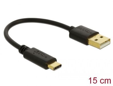 Delock USB Ladekabel Typ-A zu USB Type-C? 15 cm