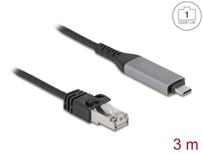 Delock USB LAN Kabel USB Type-C? zu RJ45 Gigabit Ethernet 3 m