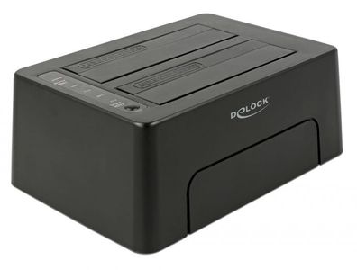 Delock USB Type-C? 3.1 Dockingstation für 2 x SATA HDD / SSD mit Klon Funktion