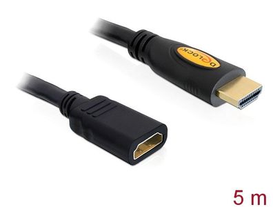 Delock Verlängerungskabel HDMI A Stecker > HDMI A Buchse 5 m