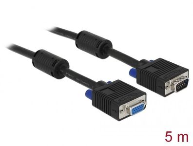 Delock Verlängerungskabel SVGA 5m Stecker-Buchse