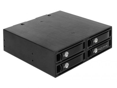 Delock Wechselrahmen 5.25 für 4 x 2.5 SATA / SAS HDD / SSD 12 Gb/s