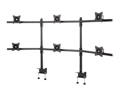 edbak Tischhalterung für sechs 19-27Zoll-Bildschirme