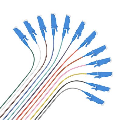 helos LWL OS2 Faserpigtail 12xE2000 (LSH) UPC easy strip 2,0m
