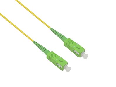 helos LWL OS2 Patchkabel Simplex LSZH 2,0mm SC/APC-SC/APC gelb 2,0m