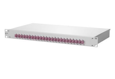 METZ Connect LWL-Patchfeld OpDAT fix2 VIK 24xLC-D OM4, 19Zoll 1HE