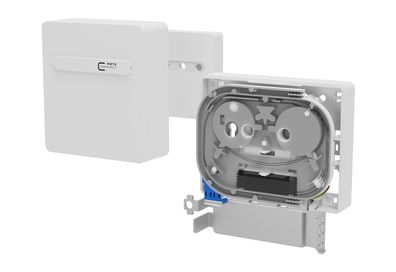 METZ Connect OpDAT APL Anschlussbox splice 1xLC-D UPC OS2, 2 Pigtails
