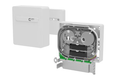 METZ Connect OpDAT APL Anschlussbox splice 4xLC-D APC OS2, 8 Pigtails