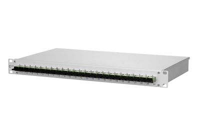 METZ Connect OpDAT fix Patchfeld splice 24xE2000-D APC (grün), OS2, grau