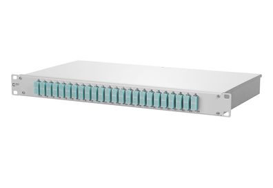 METZ Connect OpDAT fix Patchfeld VIK 24xSC-D (aqua), OM3, grau