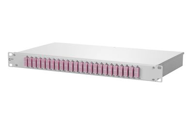 METZ Connect OpDAT fix Patchfeld VIK 24xSC-D (violett), OM4, grau