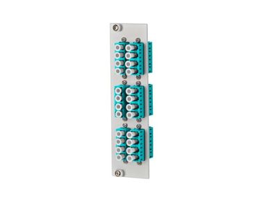 METZ Connect OpDAT REGpro Front 3HE, 7TE 6xLC-Q OM3 (Keramik, aqua)