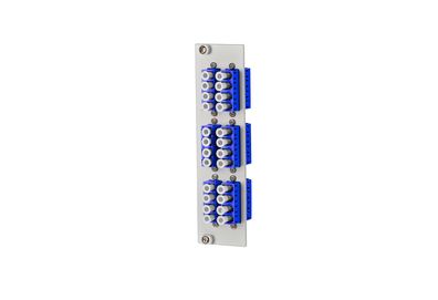 METZ Connect OpDAT REGpro Front 3HE, 7TE 6xLC-Q UPC OS2 (Keramik, blau)