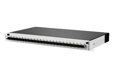 METZ Connect OpDAT slide Patchfeld splice 24xE2000-D APC (grün), OS2, grau