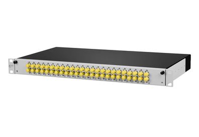 METZ Connect OpDAT slide Patchfeld splice 24xST-D (metall), OS2, grau