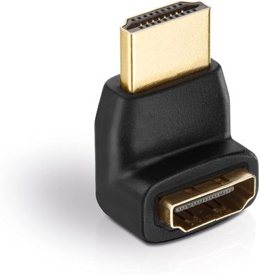 PureLink Adapter, HDMI St./HDMI Bu. gewinkelt 90°, FULL HD, BASIC, schwarz