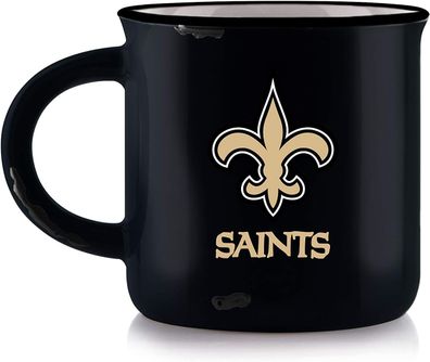 NFL Kaffeetasse New Orleans Saints Vintage Used-Look Tasse Mug 400ml 094131233321
