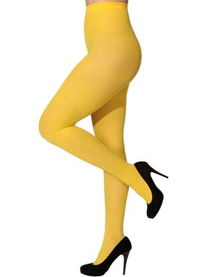 Strumpfhose gelb blickdicht Orlob - Größe: S/M