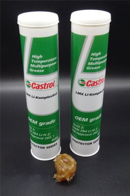 2x 400g Castrol LMX LI-Komplexfett Lebensdauerschmierung Radlagerfett Mercedes