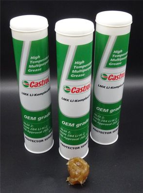 3x 400g Castrol LMX LI-Komplexfett Lebensdauerschmierung Radlagerfett Mercedes