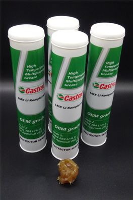 4x 400g Castrol LMX LI-Komplexfett Lebensdauerschmierung Radlagerfett Mercedes