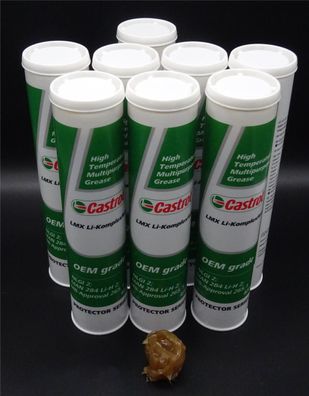 8x 400g Castrol LMX LI-Komplexfett Lebensdauerschmierung Radlagerfett Mercedes