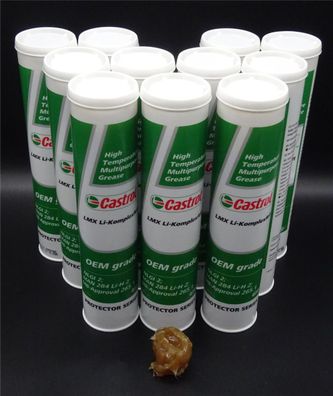 11x 400g Castrol LMX LI-Komplexfett Lebensdauerschmierung Radlagerfett Mercedes