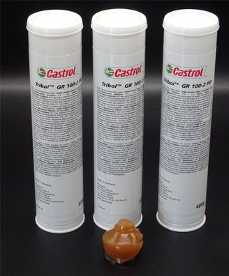 3x 400g Castrol Tribol GR 100-2 PD Hochleistungslagerfett Fett Mehrzweckfett