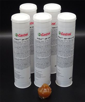 5x 400g Castrol Tribol GR 100-2 PD Hochleistungslagerfett Fett Mehrzweckfett