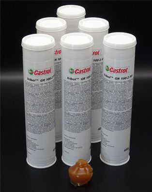 6x 400g Castrol Tribol GR 100-2 PD Hochleistungslagerfett Fett Mehrzweckfett