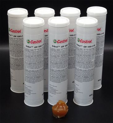 7x 400g Castrol Tribol GR 100-2 PD Hochleistungslagerfett Fett Mehrzweckfett