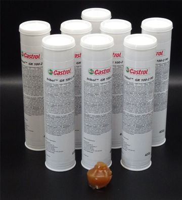 8x 400g Castrol Tribol GR 100-2 PD Hochleistungslagerfett Fett Mehrzweckfett
